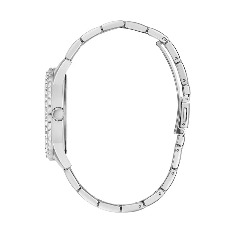 Guess Glitter Burst Dial Silver-Tone Ladies Watch | GW0405L1
